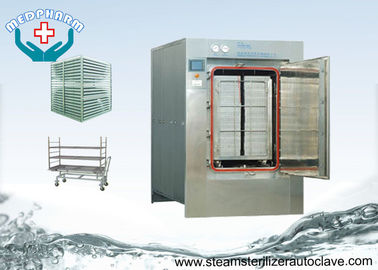 Pass Through door Autoclave Steam Sterilizer With Temperature Sensor and Pressure Transducer